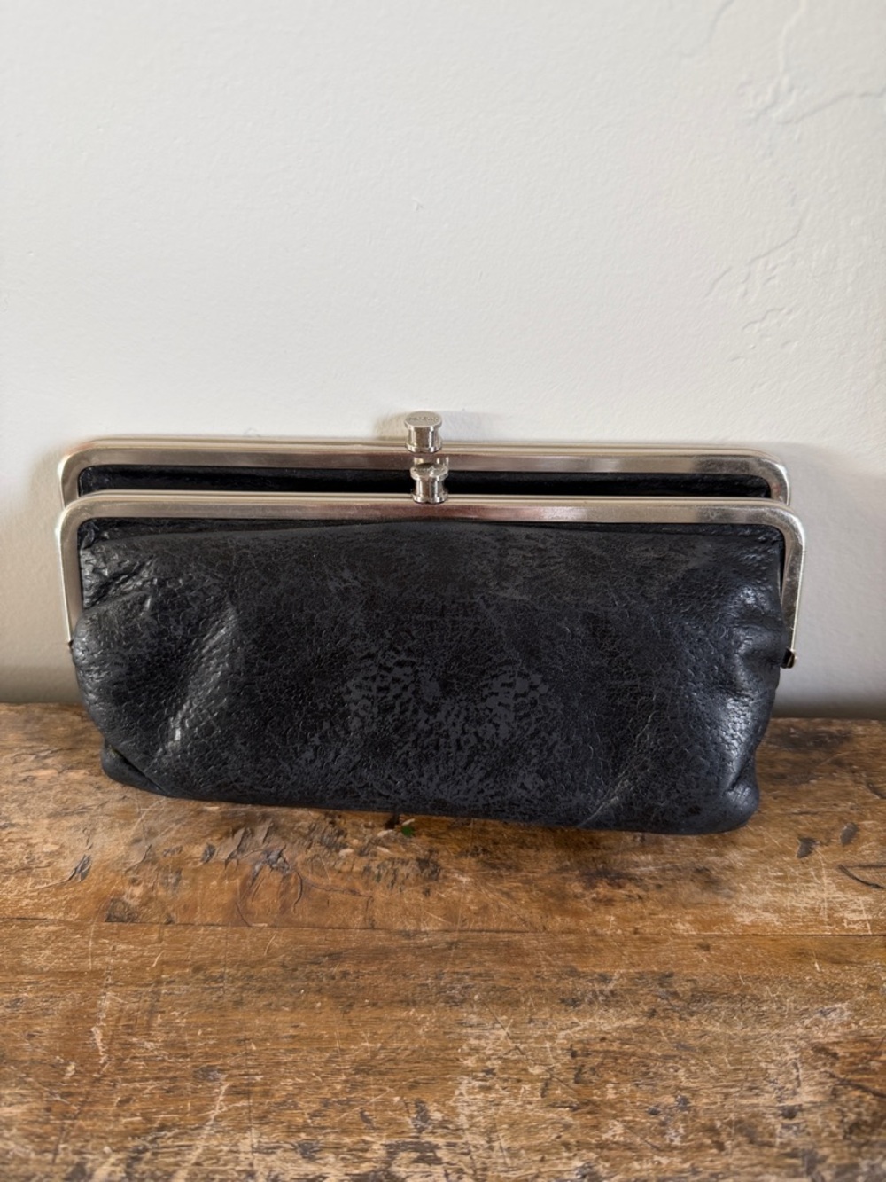HOBO Classic Lauren Black Women's Clutch 8.5” x 5”